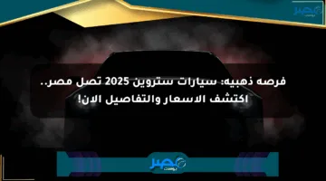 فرصة ذهبية: سيارات ستروين 2025 تصل مصر.. اكتشف الأسعار والتفاصيل الآن!